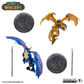 World of Warcraft - Bronze Proto-Drake & Blue Highland Drake 1/12 Scale Posed Figure 2-Pack