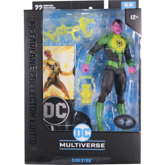 (PLATINUM) Green Lantern - Sinestro (Sinestro Corps War) DC Multiverse McFarlane Collector Edition 7" Scale Action Figure