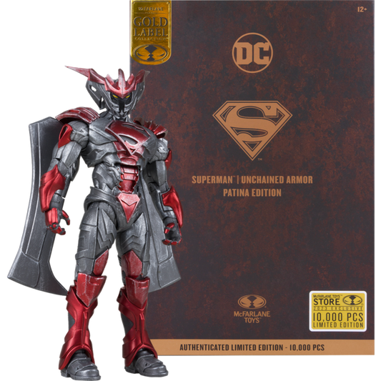 Superman: Unchained - Superman Energised Armour (Patina Edition) DC Multiverse Gold Label Limited Edition 7" Scale Action Figure