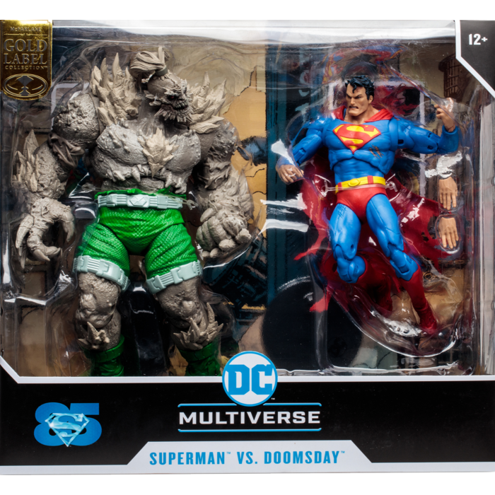 The Death of Superman - Superman vs. Doomsday DC Multiverse Gold Label 7" Scale Action Figure 2-Pack