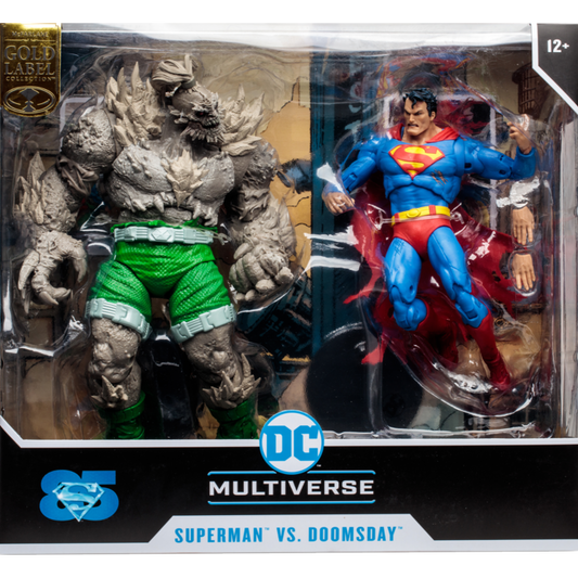 The Death of Superman - Superman vs. Doomsday DC Multiverse Gold Label 7" Scale Action Figure 2-Pack