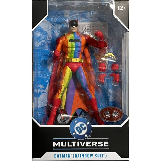 Batman - Rainbow Batman DC Multiverse Red Platinum Edition 7" Scale Action Figure