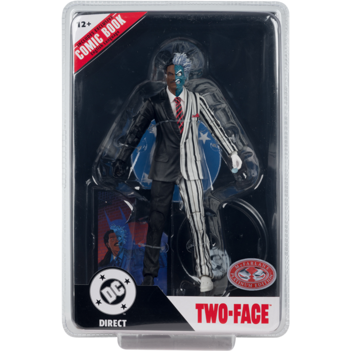 Batman (1989) - Two-Face (Batman '89) Page Punchers Red Platinum Edition 7" Scale Action Figure with Comic Book