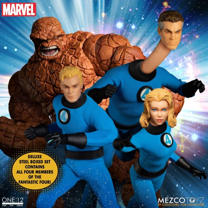 Fantastic Four - Fantastic Four One:12 Collective 1/12th Scale Action Figure Deluxe Steel Box 4-Pack