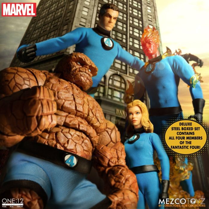 Fantastic Four - Fantastic Four One:12 Collective 1/12th Scale Action Figure Deluxe Steel Box 4-Pack