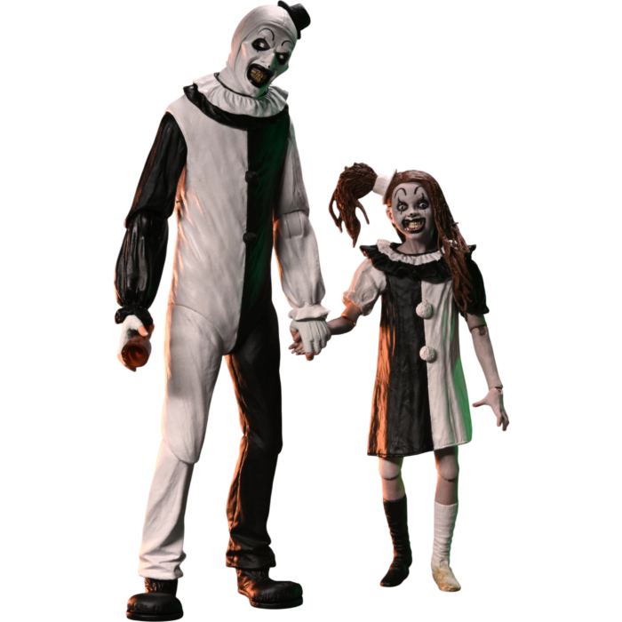 Terrifier 2 - Art the Clown & The Little Pale Girl Ultimate 7'' Scale Action Figure 2-Pack