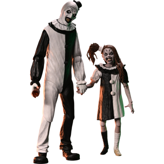 Terrifier 2 - Art the Clown & The Little Pale Girl Ultimate 7'' Scale Action Figure 2-Pack