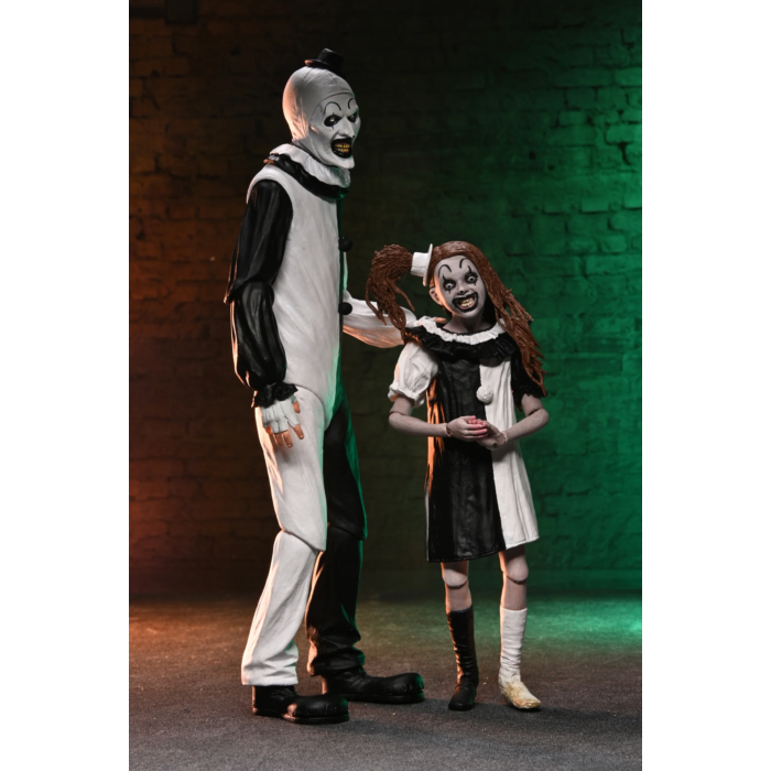 Terrifier 2 - Art the Clown & The Little Pale Girl Ultimate 7'' Scale Action Figure 2-Pack