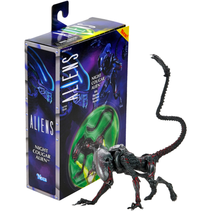 Aliens - Night Cougar Alien Kenner Tribute Ultimate 7” Scale Action Figure