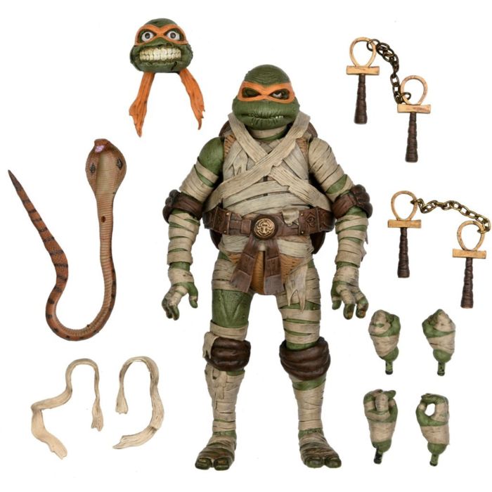 Teenage Mutant Ninja Turtles x Universal Monsters - Michelangelo as the Mummy Ultimate 7" Scale Action Figure