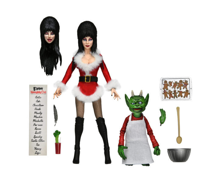 Elvira - Scary Christmas Elvira Clothed 8" Action Figure