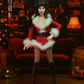 Elvira - Scary Christmas Elvira Clothed 8" Action Figure