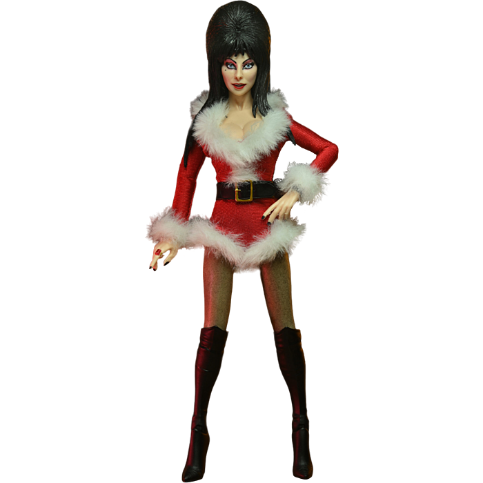 Elvira - Scary Christmas Elvira Clothed 8" Action Figure