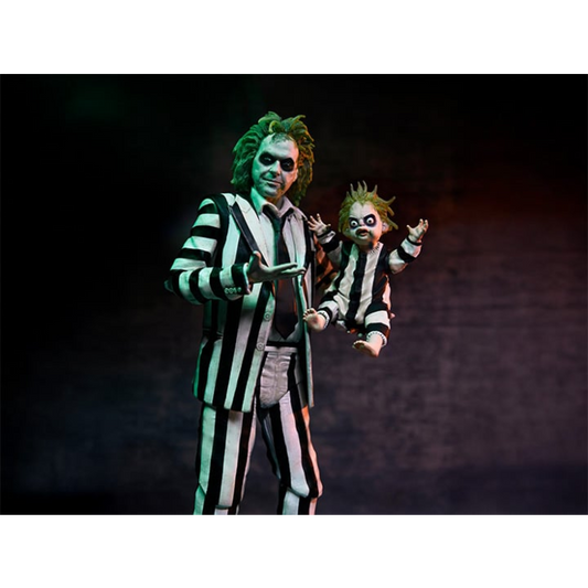 Beetlejuice Beetlejuice (2024) - Beetlejuice (Striped Suit) Ultimate 7'' Scale Action Figure