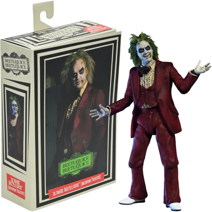 Beetlejuice Beetlejuice (2024) - Beetlejuice 'Wedding Tuxedo' Ultimate 7" Scale Action Figure