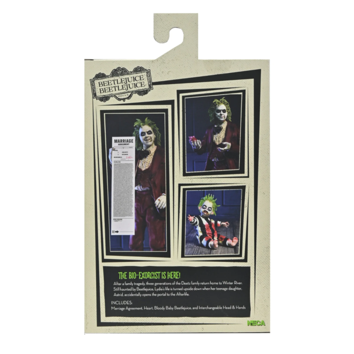 Beetlejuice Beetlejuice (2024) - Beetlejuice 'Wedding Tuxedo' Ultimate 7" Scale Action Figure