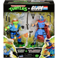 Teenage Mutant Ninja Turtles x G.I. Joe - Michelangelo as Shipwreck vs. Shredder as Cobra Commander 4.5" Scale Action Figure 2-Pack