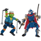 Teenage Mutant Ninja Turtles x G.I. Joe - Michelangelo as Shipwreck vs. Shredder as Cobra Commander 4.5" Scale Action Figure 2-Pack