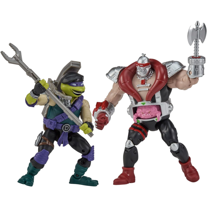 Teenage Mutant Ninja Turtles x G.I. Joe - Donatello as Dial-Tone vs. Krang as Destro 4.5" Scale Action Figure 2-Pack