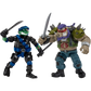 Teenage Mutant Ninja Turtles x G.I. Joe - Leonardo as Snake Eyes vs. Bebop as Ripper 4.5" Scale Action Figure 2-Pack