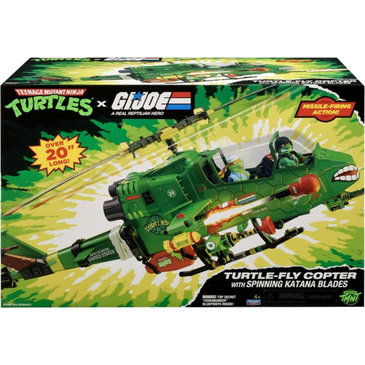 Teenage Mutant Ninja Turtles x G.I. Joe - Turtle-Fly Copter 4.5" Scale Action Figure Vehicle