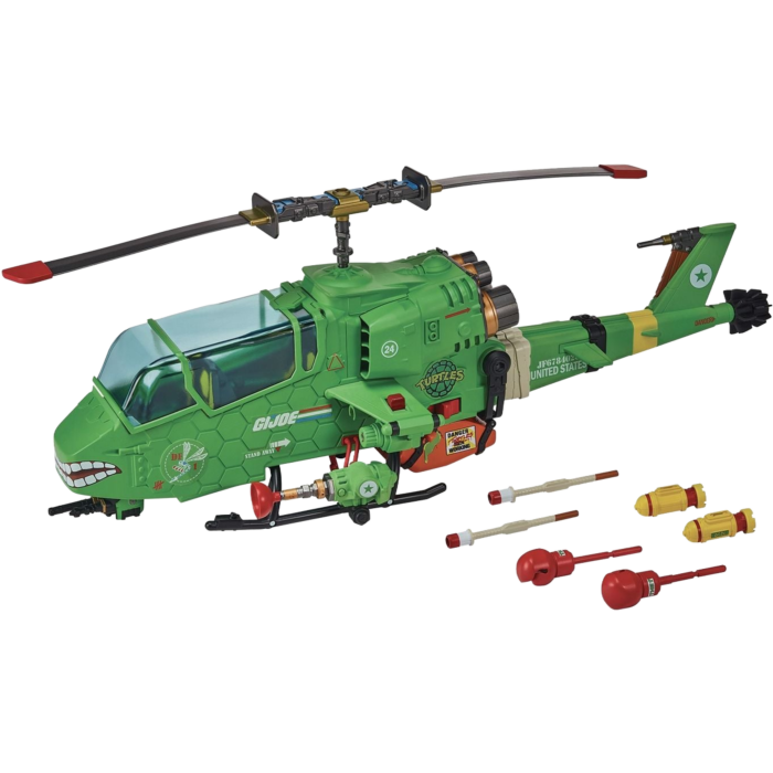 Teenage Mutant Ninja Turtles x G.I. Joe - Turtle-Fly Copter 4.5" Scale Action Figure Vehicle
