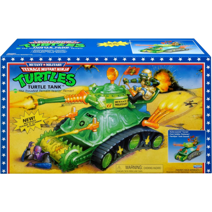 Teenage Mutant Ninja Turtles - Mutant Military Classic Sewer Turtle Tank Retro Rotocast 4.5" Scale Action Figure Vehicle