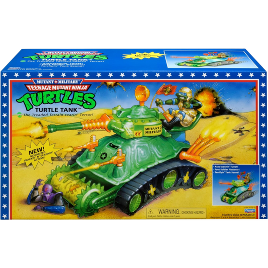 Teenage Mutant Ninja Turtles - Mutant Military Classic Sewer Turtle Tank Retro Rotocast 4.5" Scale Action Figure Vehicle