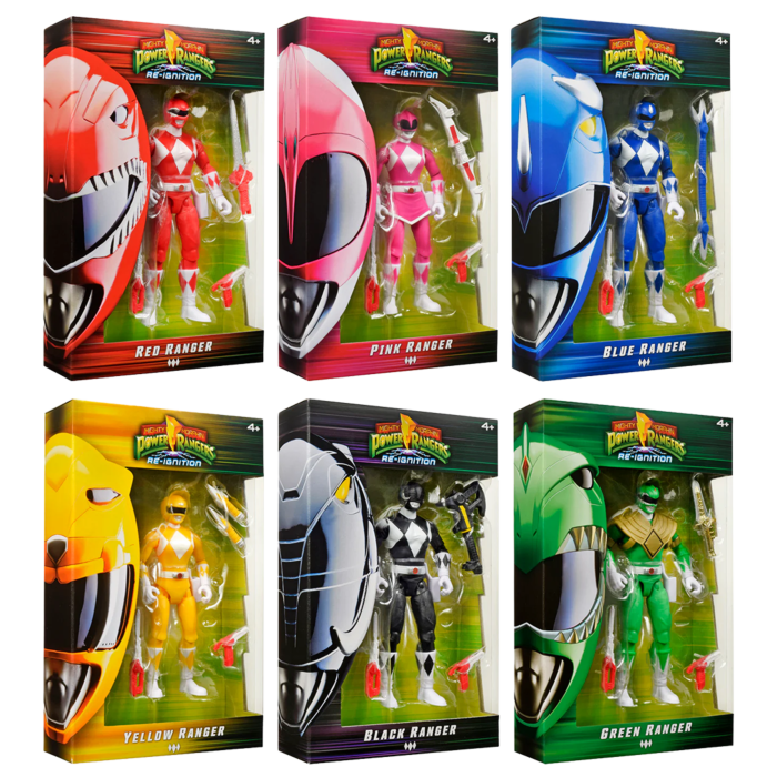 Mighty Morphin Power Rangers: Re-Ignition - Power Rangers Basic 5.25" Action Figure 6-Pack