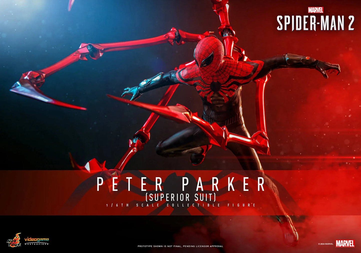 Marvel's Spider-Man 2 - Peter Parker (Superior Suit) 1/6th Scale Hot Toys Action Figure