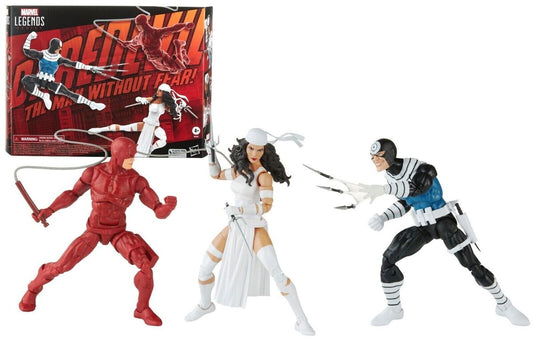 Hasbro Marvel Legends Daredevil, Elektra, and Marvel’s Bullseye 3-Pack