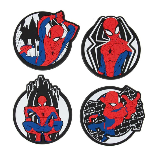 SPIDER MAN PREMIUM RUBBER COASTER SET OF 4