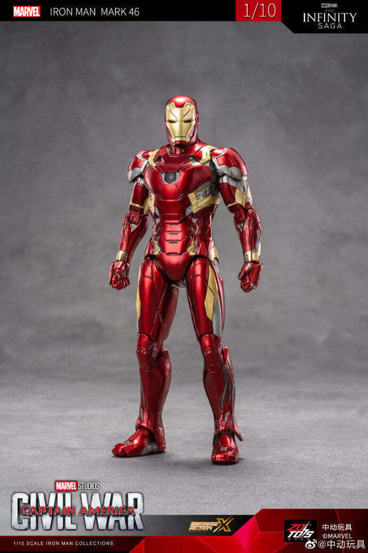 ZD Toys Marvel Captain America: Civil War 1/10 Iron Man MK 46 Action Figure