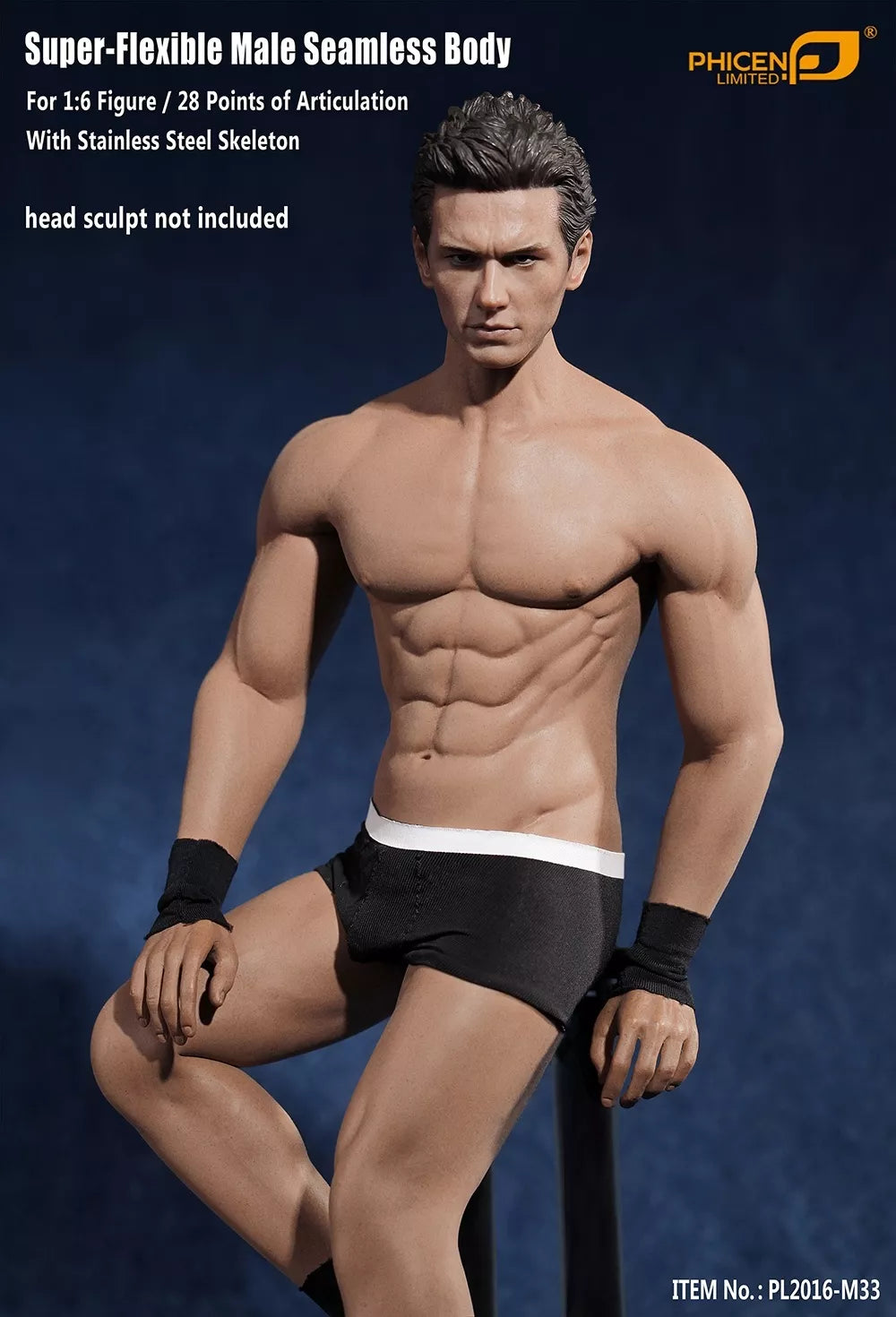 TBLeague Phicen M33 Super-Flexible Male Seamless Muscular Body 1/6