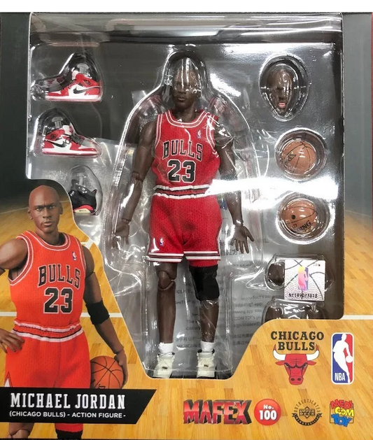 MEDICOM TOY MAFEX No.100 NBA Michael Jordan Chicago Bulls Figure