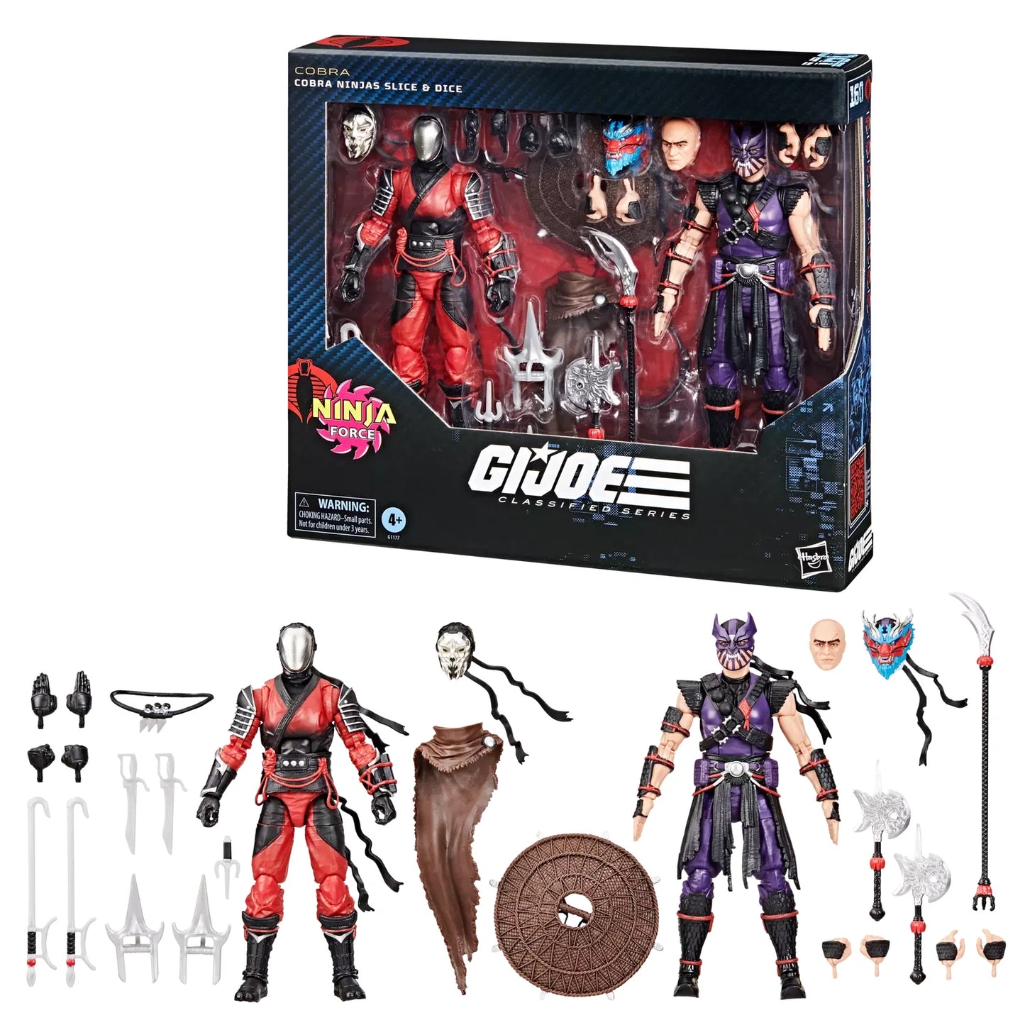 G.I. Joe 6" Classified Series Cobra Ninjas Slice & Dice
