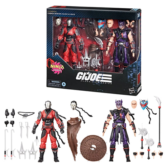 G.I. Joe 6" Classified Series Cobra Ninjas Slice & Dice