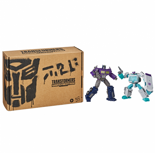 Transformers War for Cybertron: Deluxe Class - Shattered Glass Ratchet and Optimus Prime