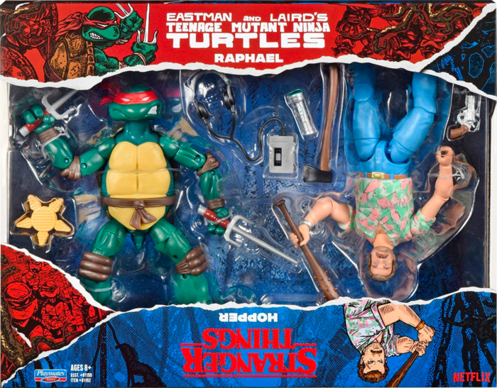 Teenage Mutant Ninja Turtles x Stranger Things - Raphael & Hopper 6” Action Figure 2-Pack
