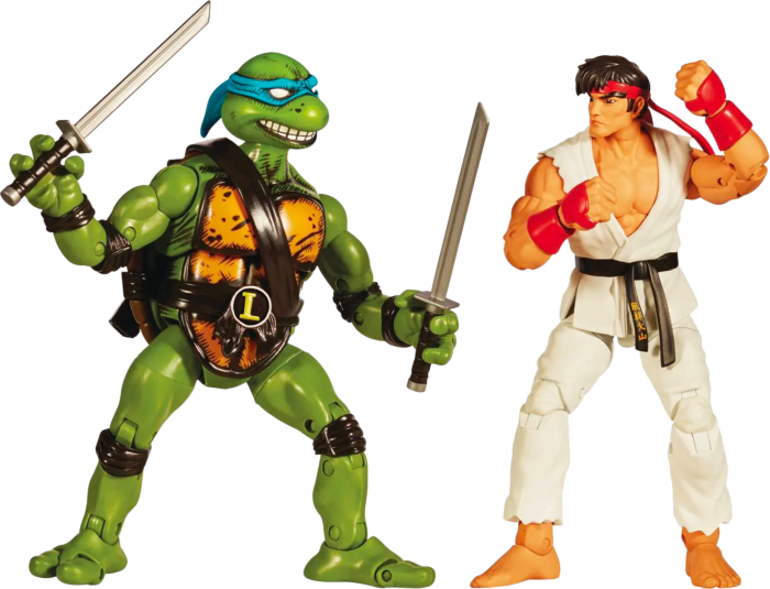 Teenage Mutant Ninja Turtles vs. Street Fighter - Leonardo vs. Ryu 6” Action Figure 2-Pack