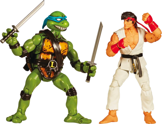 Teenage Mutant Ninja Turtles vs. Street Fighter - Leonardo vs. Ryu 6” Action Figure 2-Pack