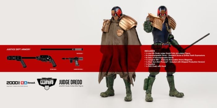 Judge Dredd - Apocalypse War Judge Dredd 2000 AD 1/6th Scale Action Figure