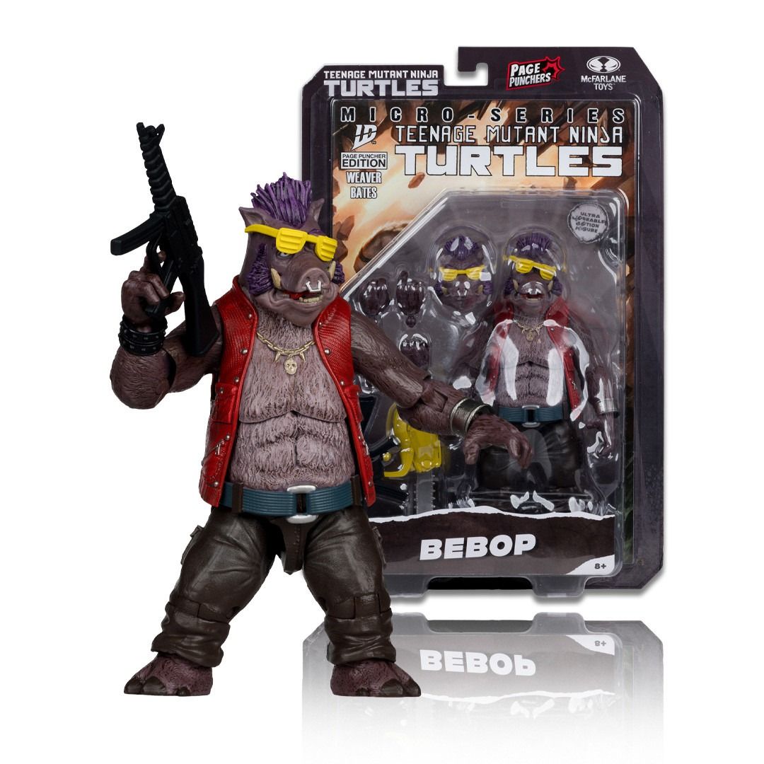McFarlane Page Punchers Teenage Mutant Ninja Turtles Micro-Series Villains Bebop