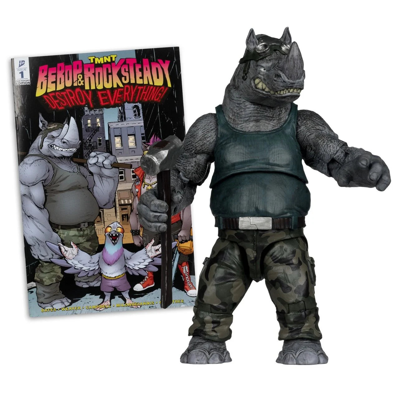 McFarlane Page Punchers Teenage Mutant Ninja Turtles Bebop & Rocksteady
