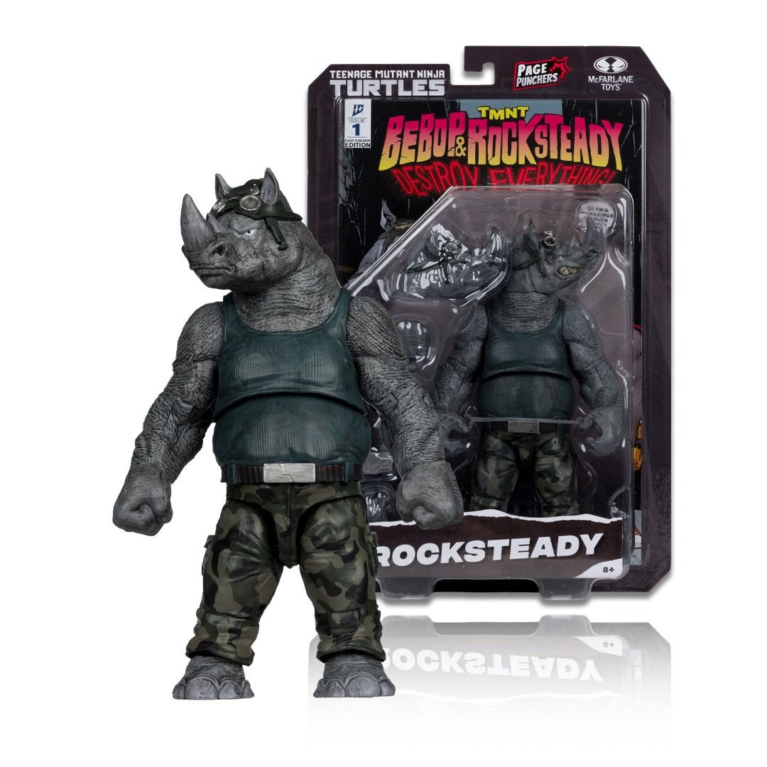McFarlane Page Punchers Teenage Mutant Ninja Turtles Bebop & Rocksteady