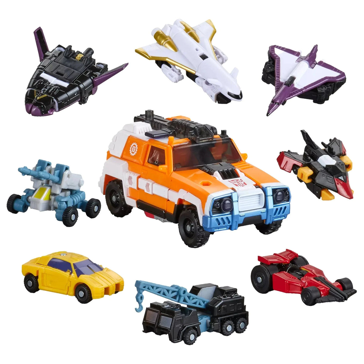 Transformers Age Of The Primes Voyager Class Powerlinx Red Alert & 8 Mini-Con Pack