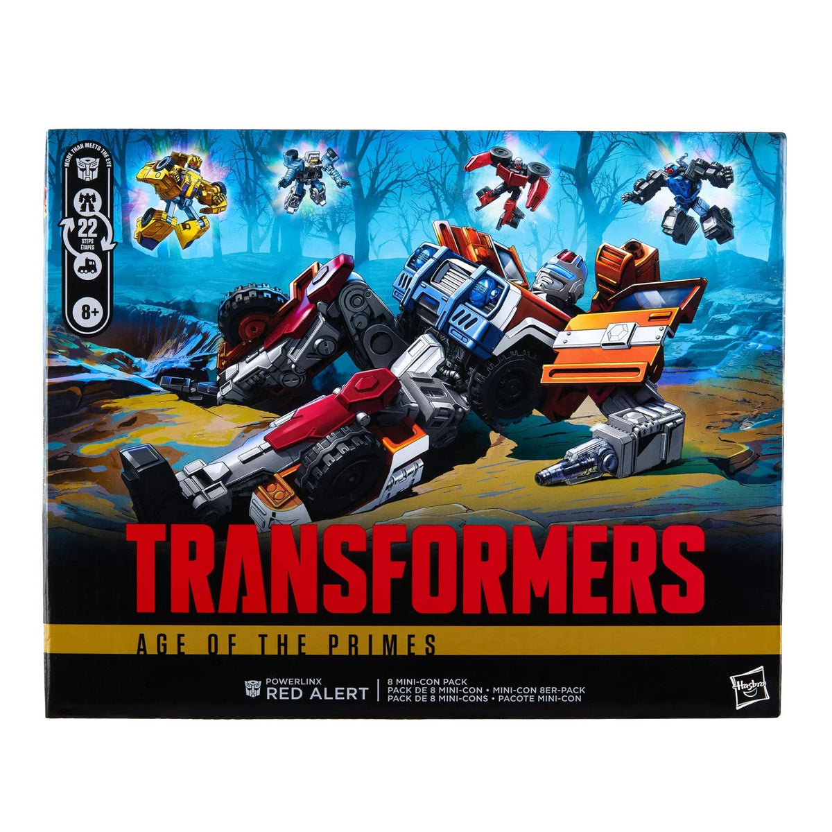 Transformers Age Of The Primes Voyager Class Powerlinx Red Alert & 8 Mini-Con Pack