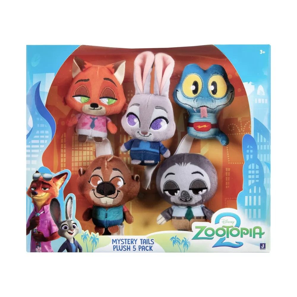 Disney Zootopia 2 Tiny Tails Mini Plush 5 Pack