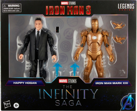 Marvel Legends : Happy Hogan & Iron Man Mark XXI (The Infinity Saga : Iron Man 3)