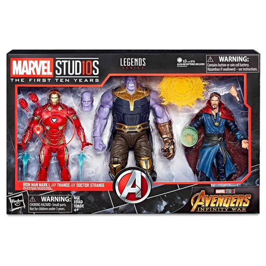 Marvel Legends : Iron Man Mark L /// Thanos /// Doctor Strange (The First Ten Years)